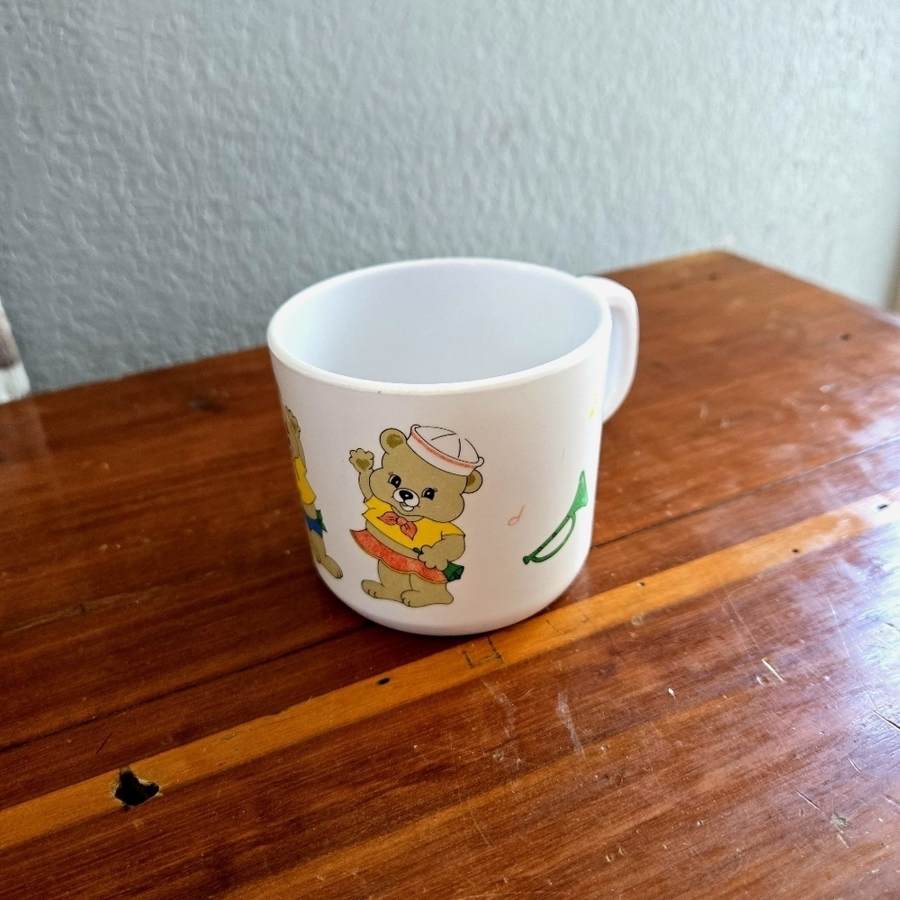 90s Melamine Bear Music Kids Mini Mug Cup - Fantasia Kidland
